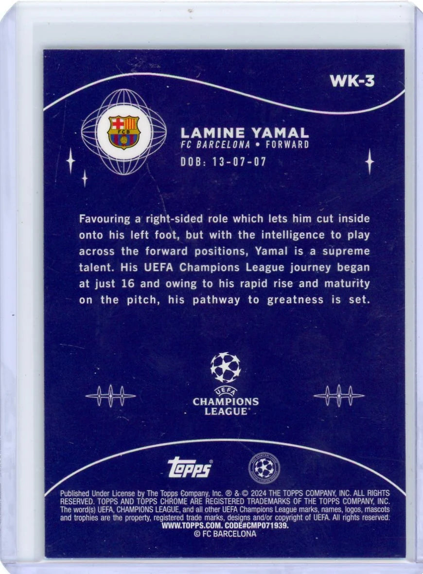 Lamine Yamal 2023-24 Topps Chrome Wonderkids RC