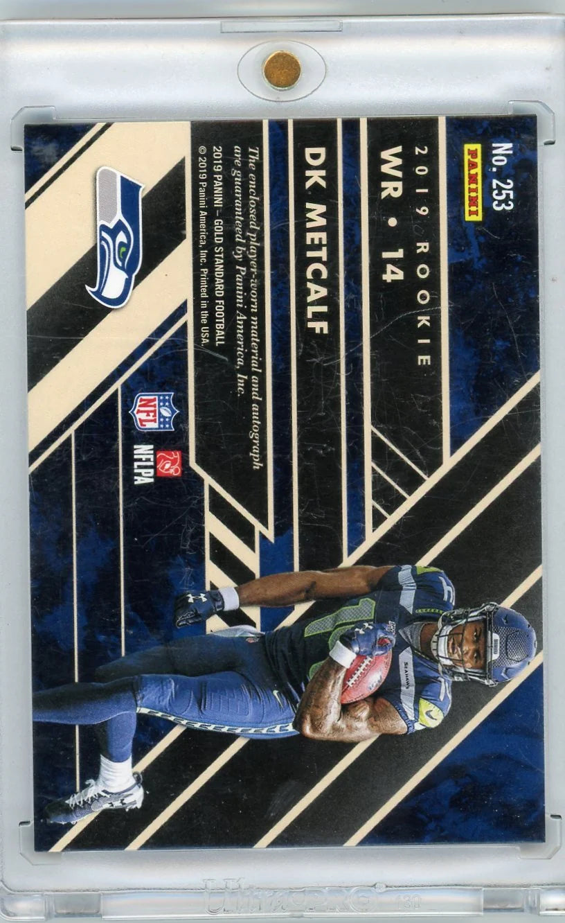 DK Metcalf 2019 Panini Gold Standard Rookie Patch Auto #'d 24/49