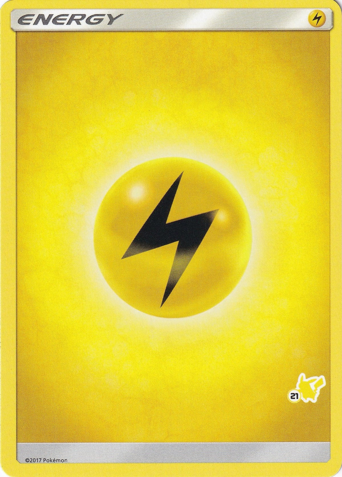 Lightning Energy (#21 Pikachu Stamped) (Battle Academy) (BTA)