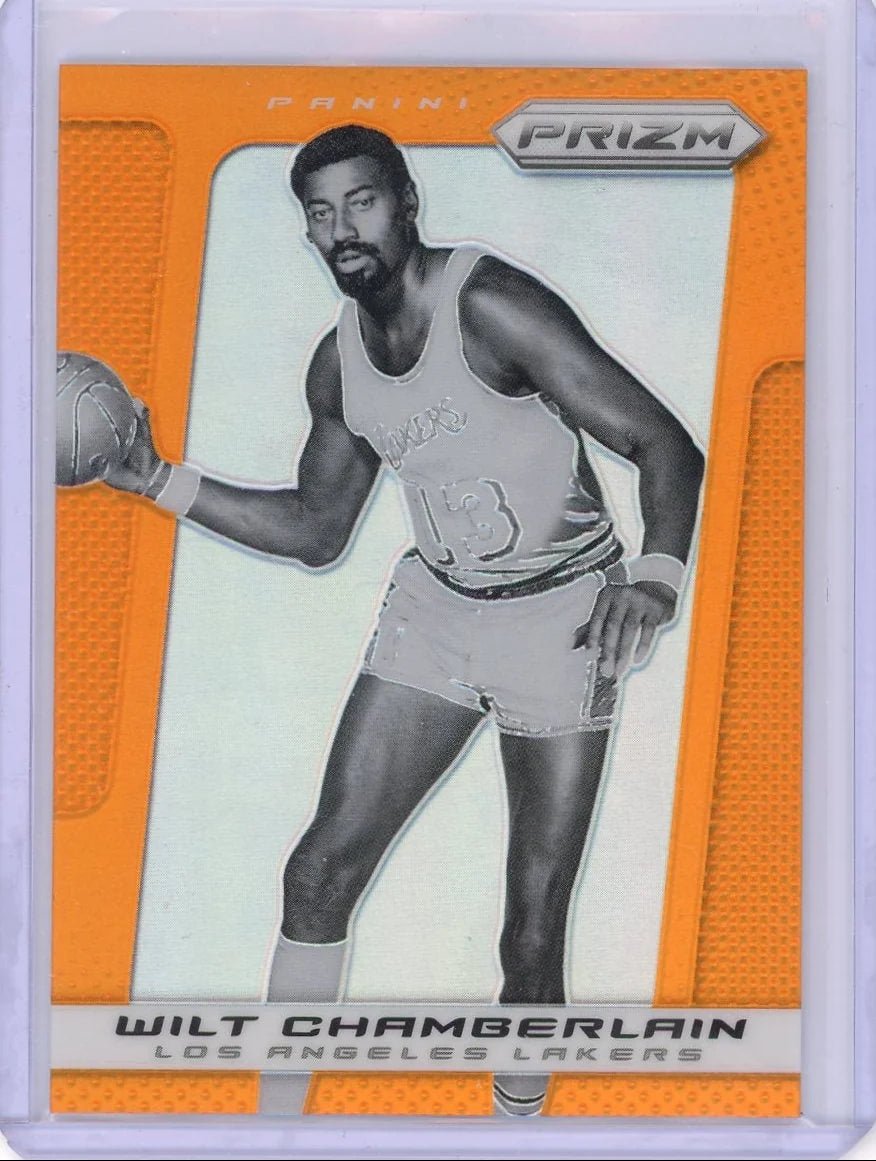 Wilt Chamberlain 2013-14 Panini Prizm orange prizm #'d 14/60