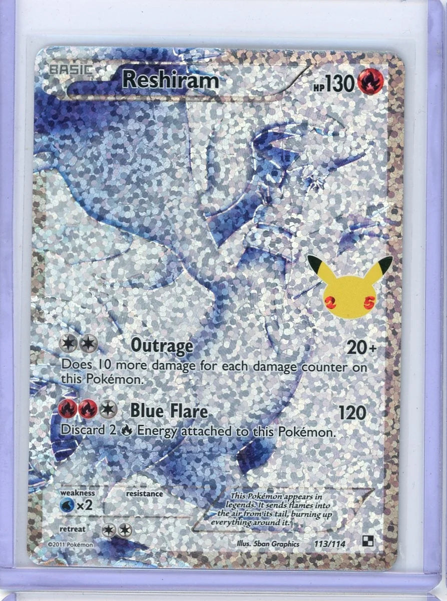 Reshiram Pokémon Celebrations Full-Art #113/114