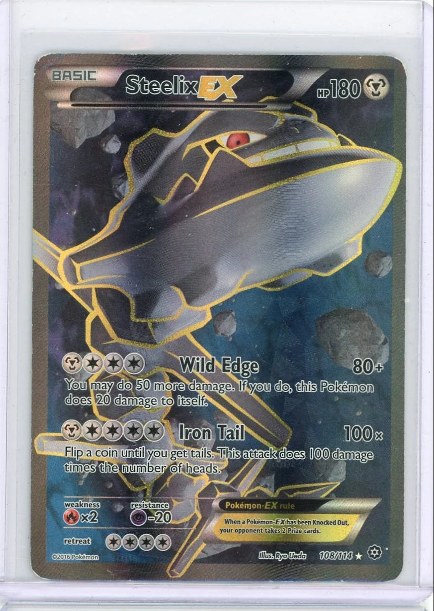 Steelix EX 2016 Pokemon Steam Siege #108/114 HP/DMG