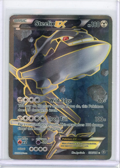 Steelix EX 2016 Pokemon Steam Siege #108/114 HP/DMG