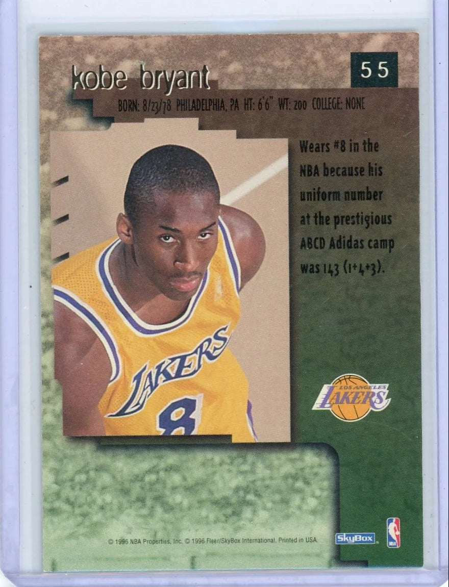 Kobe Bryant 1996 Skybox Premium Rookie #55