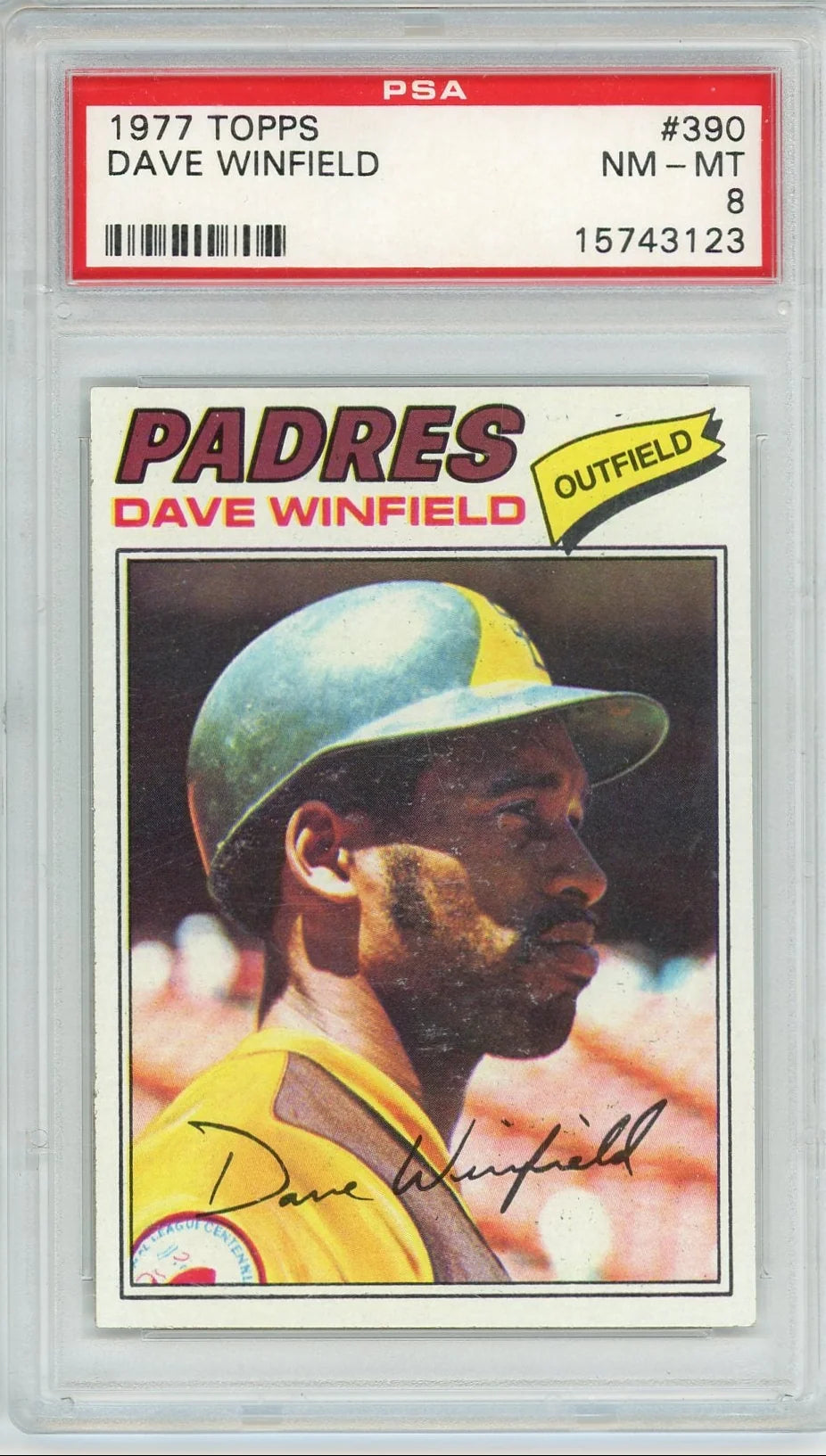 Dave Winfield 1977 Topps #390 PSA 8