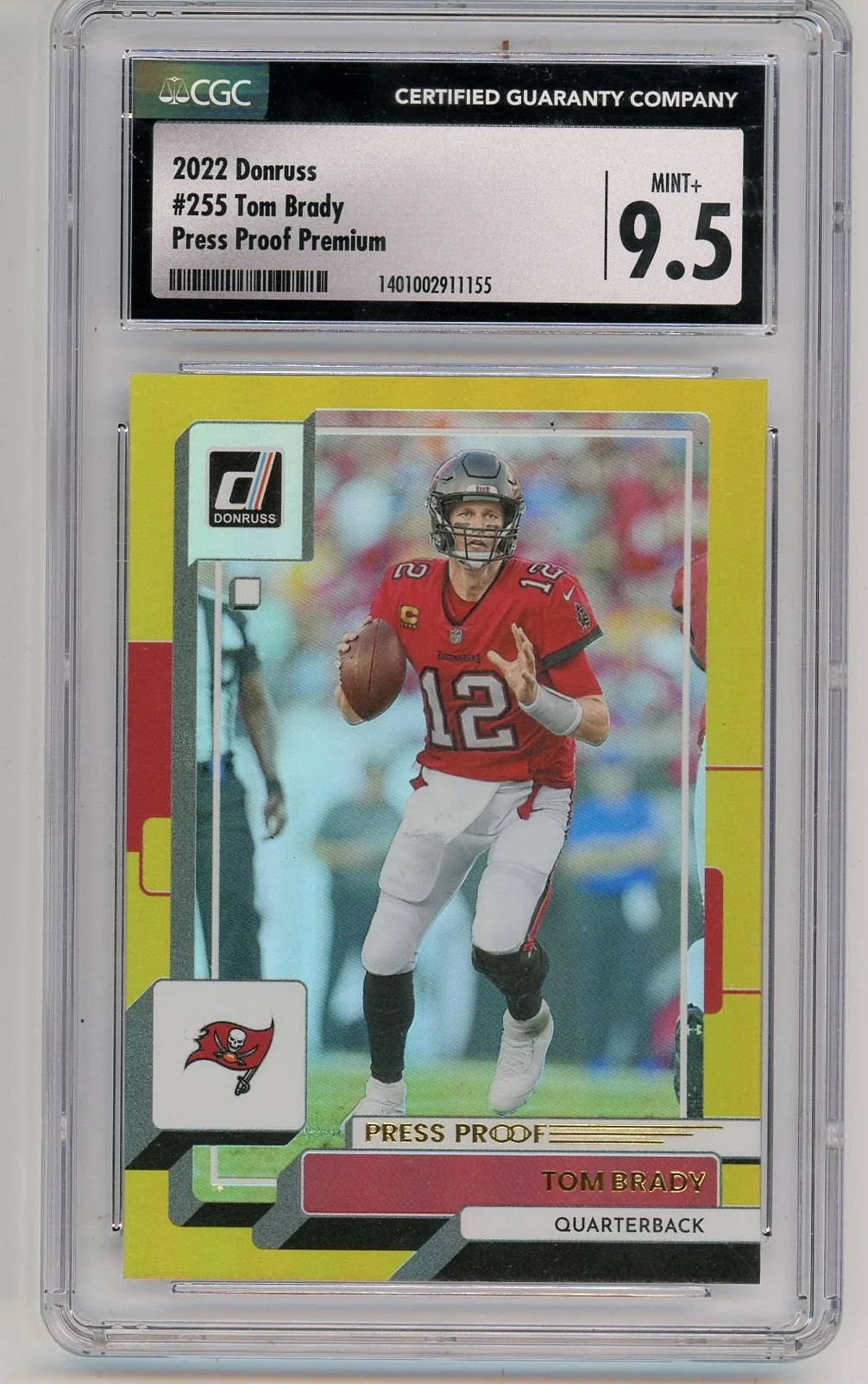 Tom Brady 2022 Donruss Press Proof Premium CGC 9.5