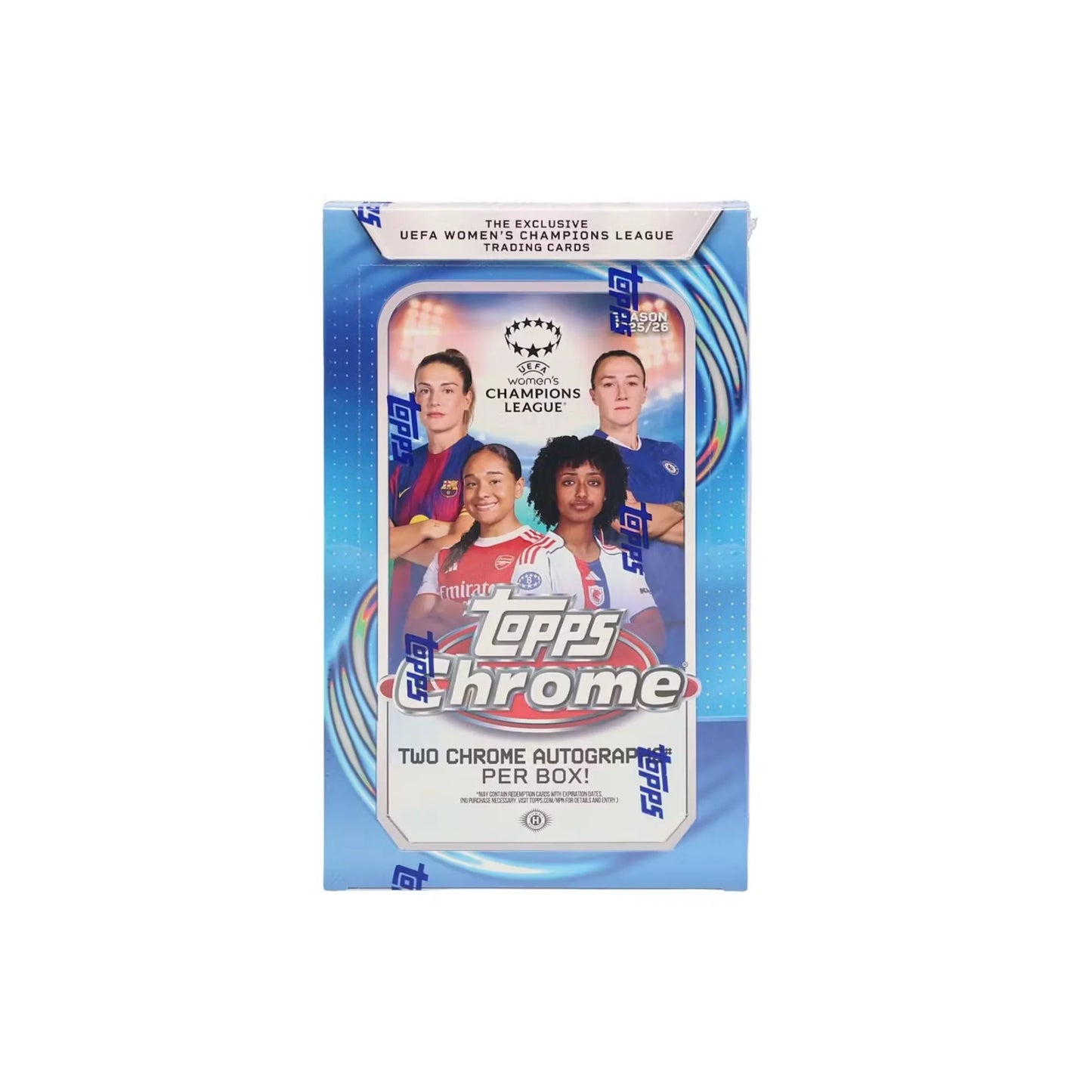 2025-26 Topps Chrome UEFA Champions League Women's Hobby 12 Box Case