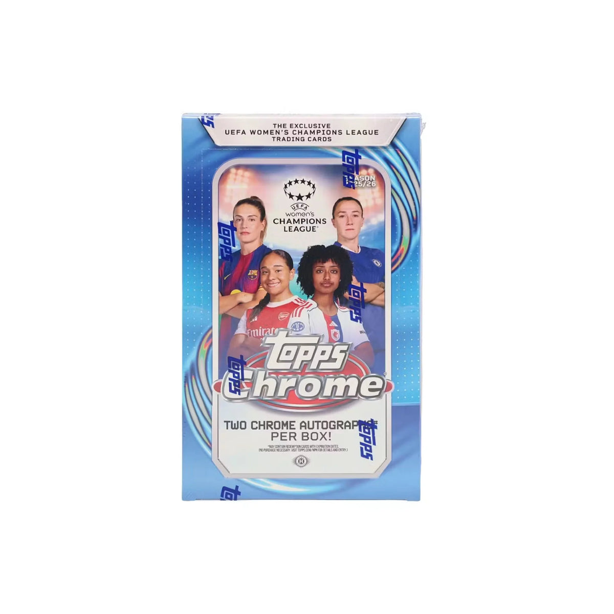 2025-26 Topps Chrome UEFA Champions League Women's Hobby 12 Box Case