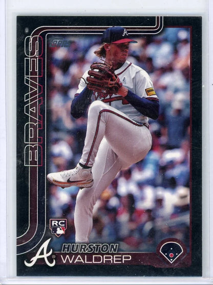 Hurston Waldrep 2025 Topps Series 1 rookie card black #'d 05/74