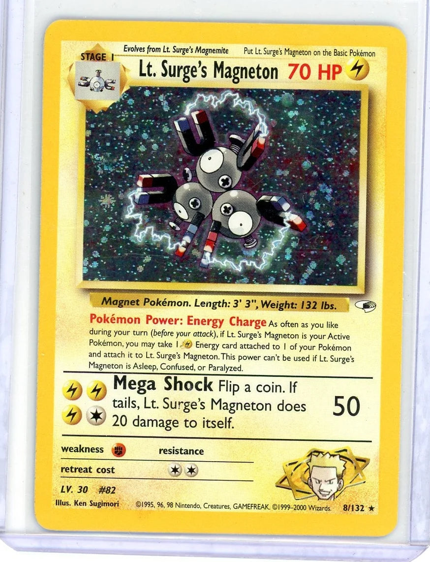 Lt. Surge's Magneton Pokémon Gym Heroes Holo #3/132
