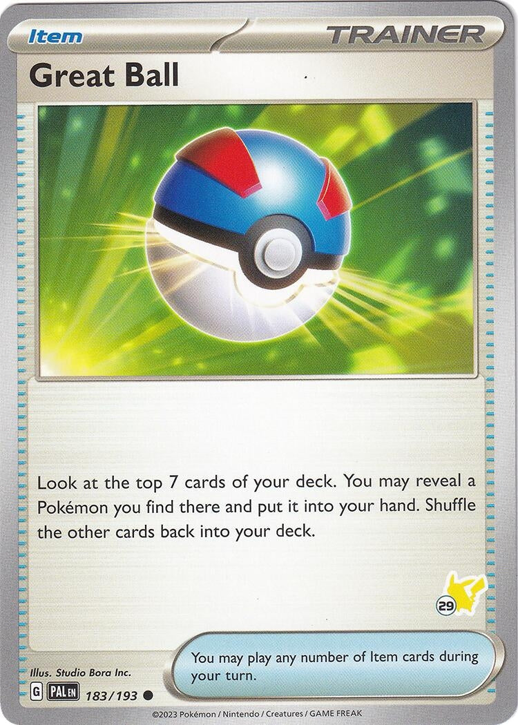 Great Ball - Pikachu 29 (183/193) (Battle Academy 2024) (BA24)