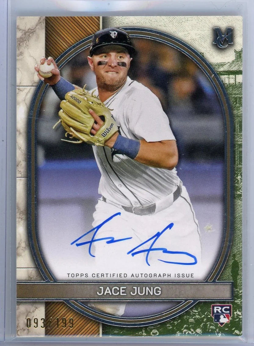 Jace Jung 2025 Topps Museum Collection Autograph #'d 93/199