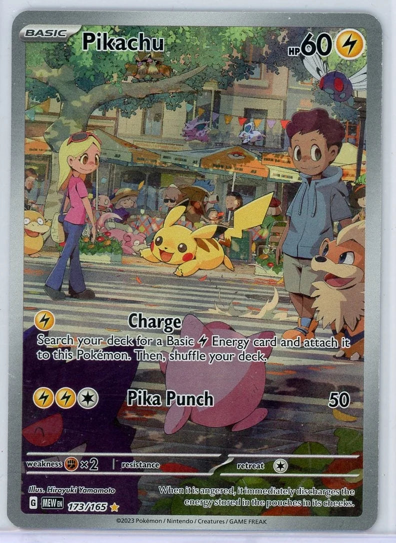 Pikachu Pokémon 151 Illustration Rare #173/165 WP