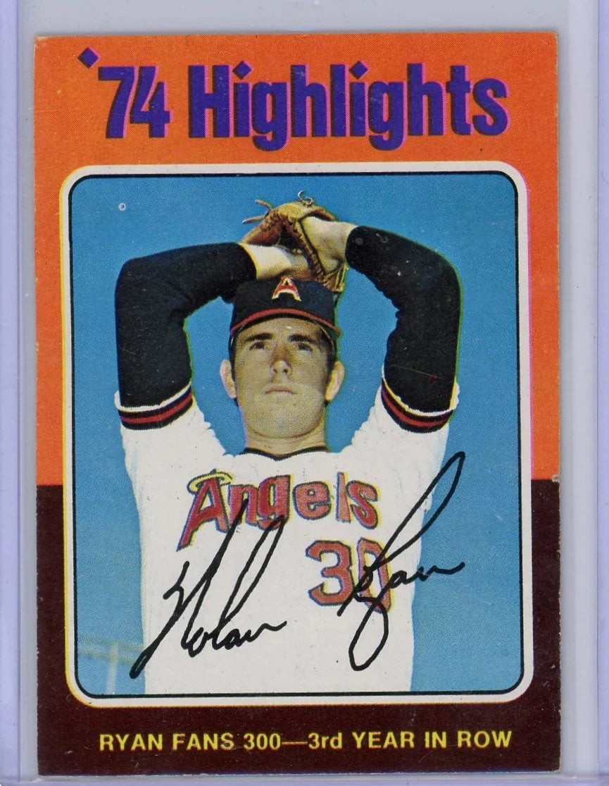 Nolan Ryan 1975 Topps '74 Highlights #5
