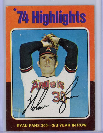Nolan Ryan 1975 Topps '74 Highlights #5