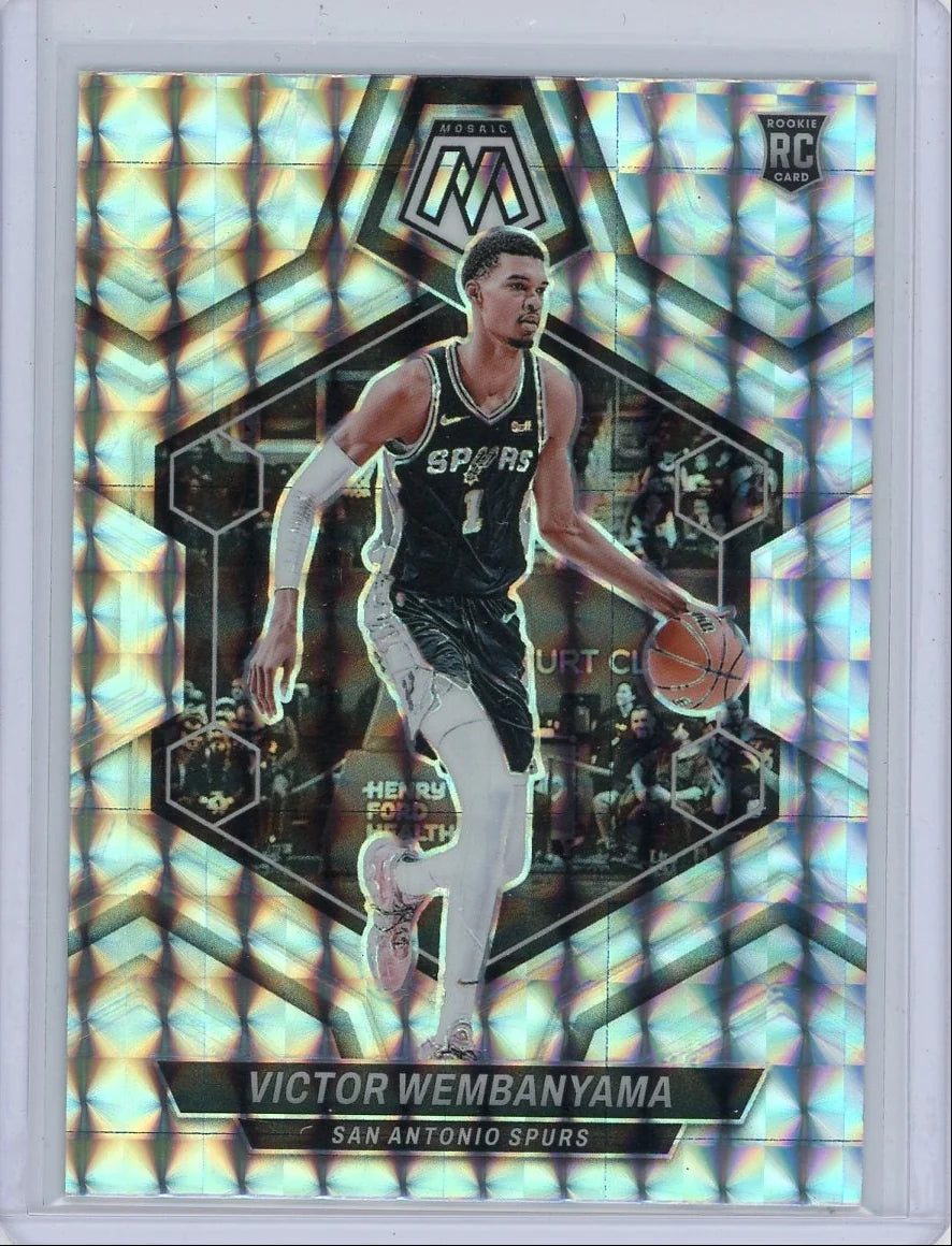 Victor Wembanyama 2023-24 Panini Mosaic Mosaic rookie card