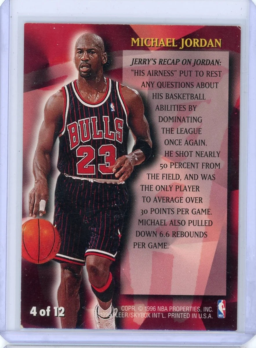 Michael Jordan 1996 SkyBox Stackhouse All-Fleer