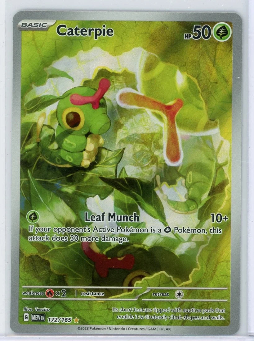 Caterpie Pokémon 151 Illustration Rare #172/165