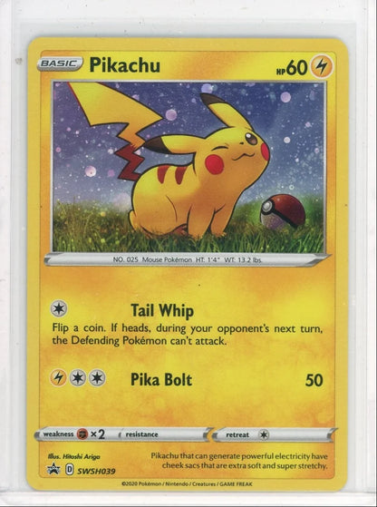 Pikachu 2020 Pokémon '21 General Mills 25th Anniversary Black Star Promo SWSH039