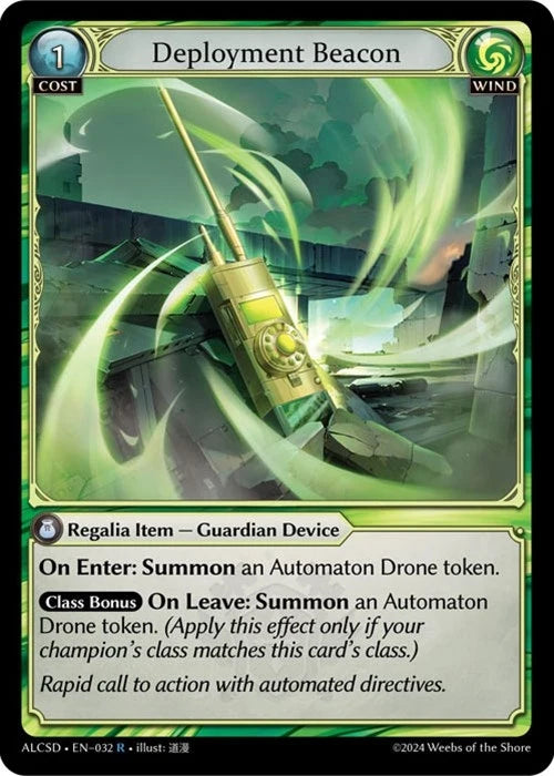 Deployment Beacon (032) (Alchemical Revolution Starter Decks) (ALCSD)