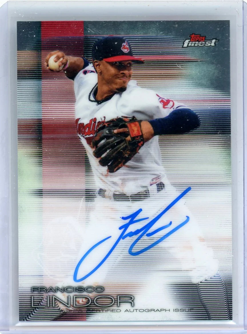 Francisco Lindor 2016 Topps Finest Autograph