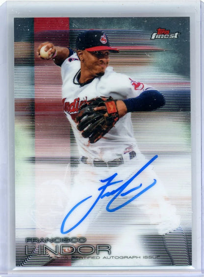 Francisco Lindor 2016 Topps Finest Autograph