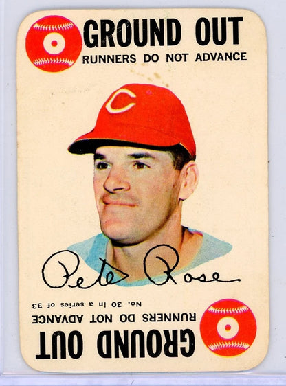 Pete Rose 1968 Playing Card "Ground Out"