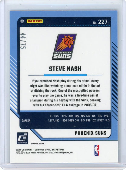 Steve Nash 2024-25 Panini Donruss Optic Legends Fast Break Red #'d 44/75