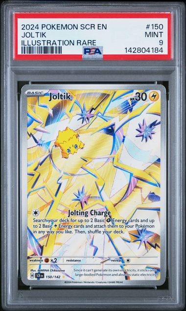 Joltik Pokémon Stellar Crown Illustration Rare #150/142 PSA 9
