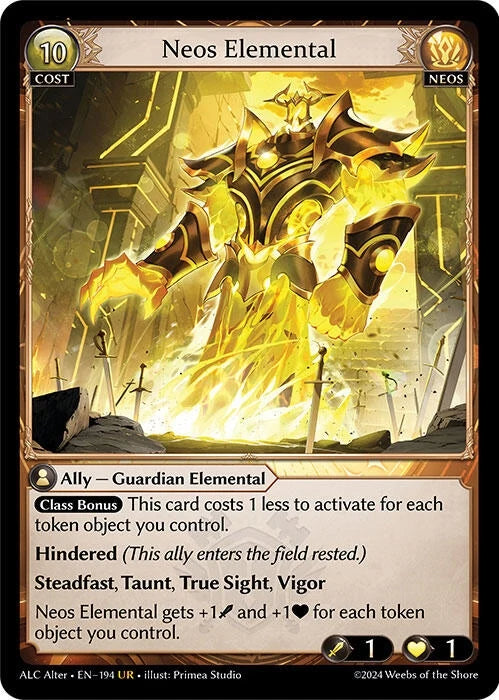 Neos Elemental (194) (Alchemical Revolution Alter Edition) (ALC Alter)