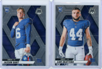 Jaxson Dart Cam Skattebo 2025 Panini Mosaic 2-card Variation lot rc