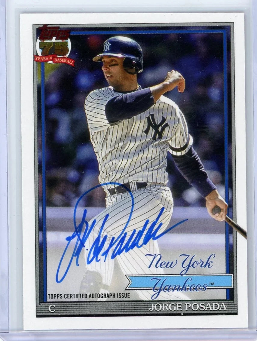 Jorge Posada 2026 Topps Series 1 1991 Autograph