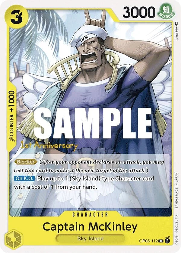 Captain McKinley (OP05-112) (Awakening of the New Era: 1st Anniversary Tournament Cards) (OP05 ANN)