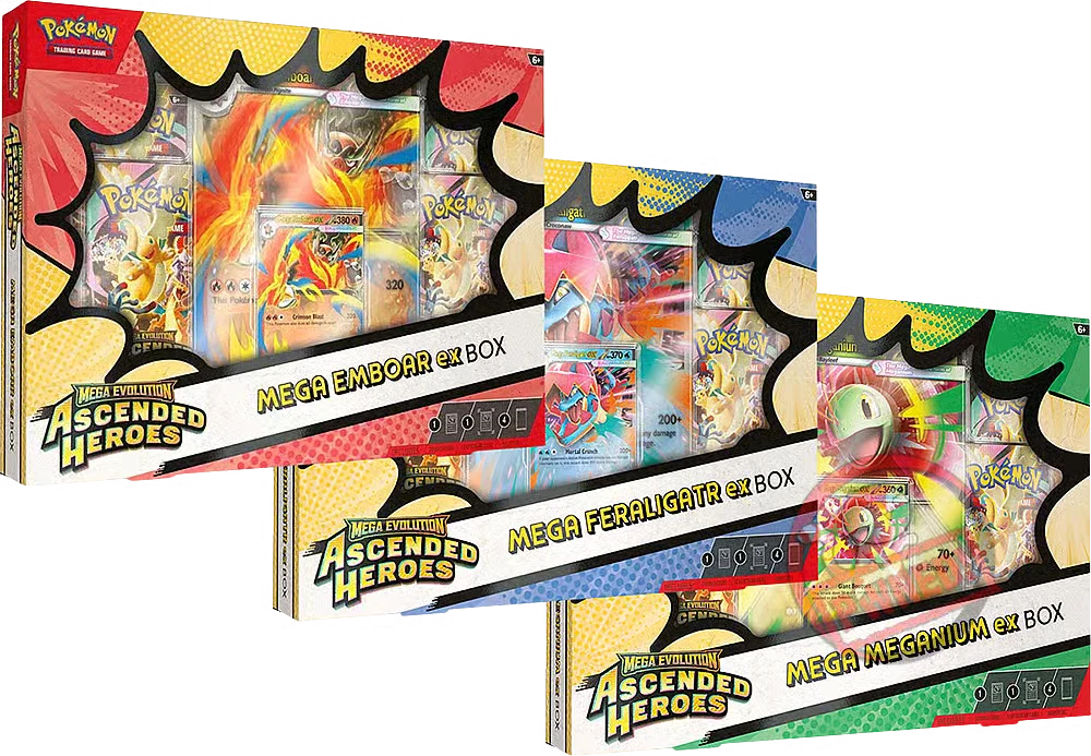 Pokemon Ascended Heroes Mega EX Box 6-Box Case
