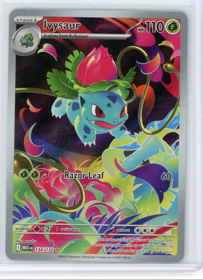 Ivysaur Pokémon Mega Evolution Illustration Rare #134/132