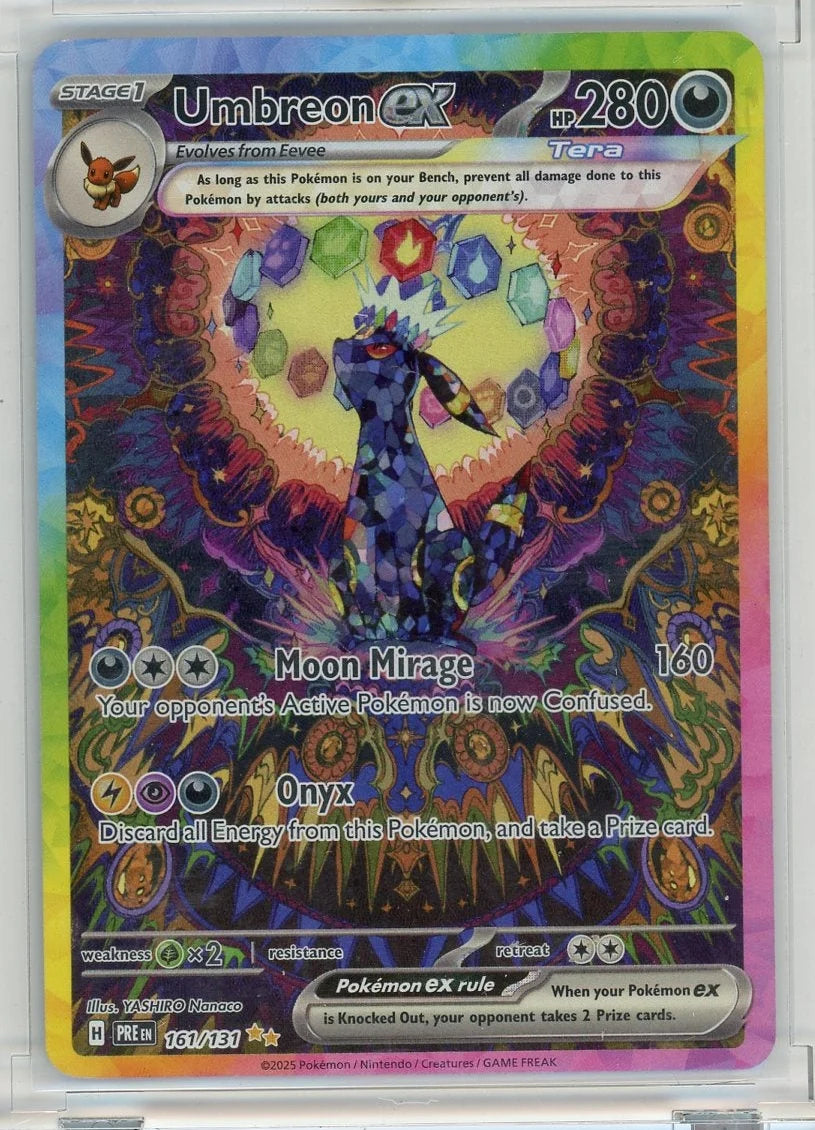 Umbreon ex Pokemon 2025 Prismatic Evolutions Special Illustration Rare #161/131