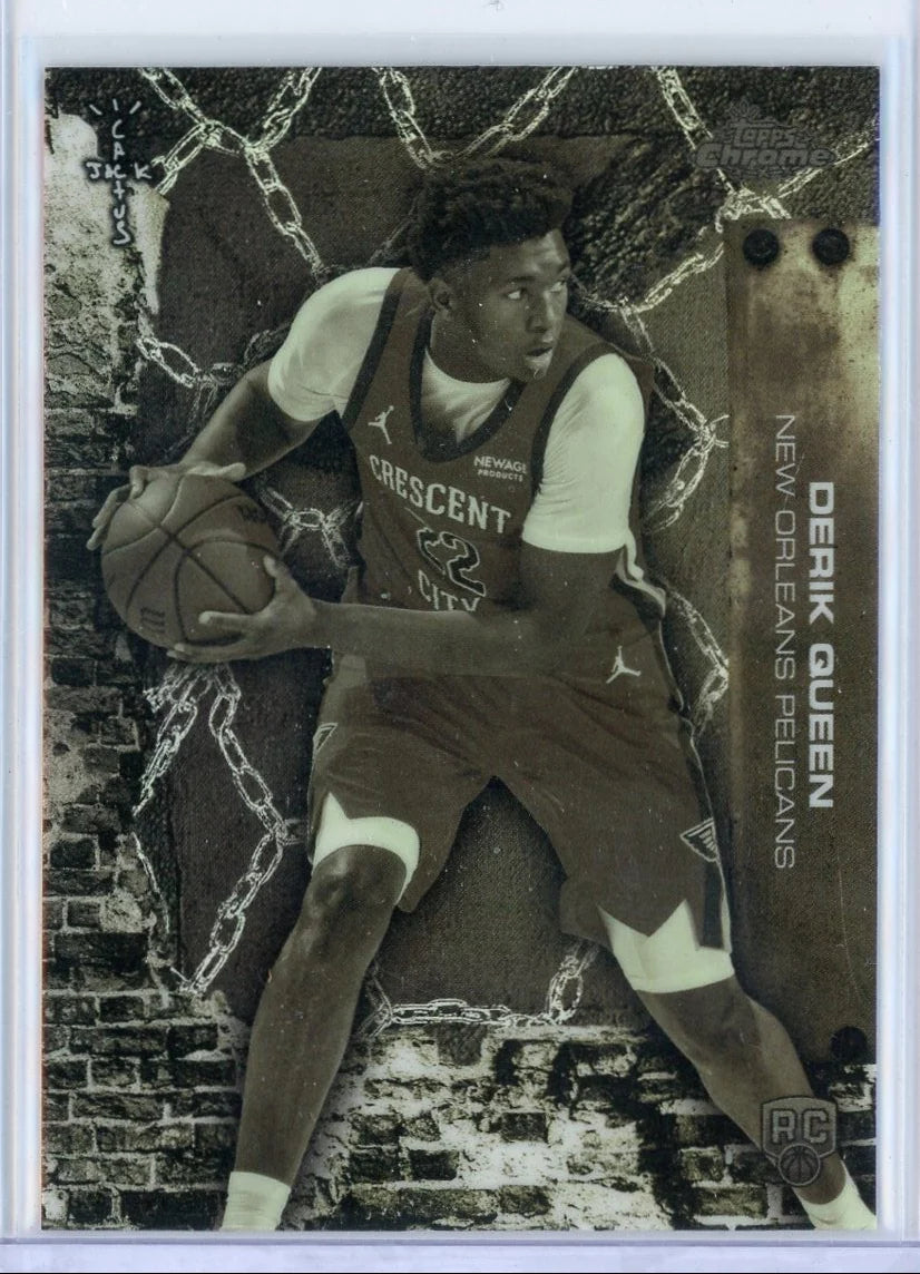 Derik Queen 2025-26 Topps Chrome X Cactus Jack Refractor RC #73
