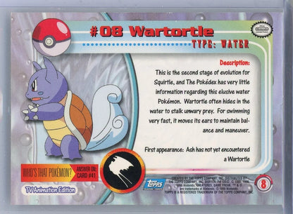 Wartortle 2000 Topps Chrome Pokémon #08