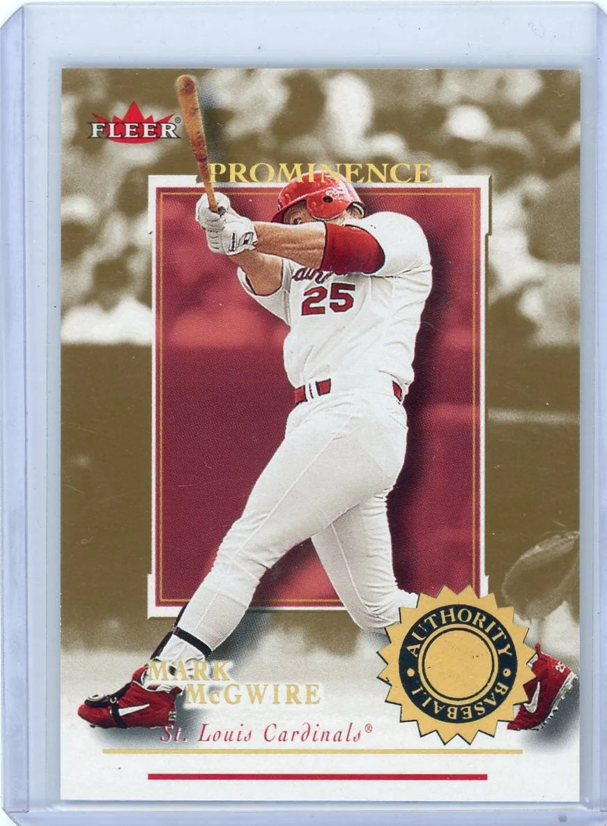 Mark McGwire 2001 Fleer Authority Prominence #'d 020/125