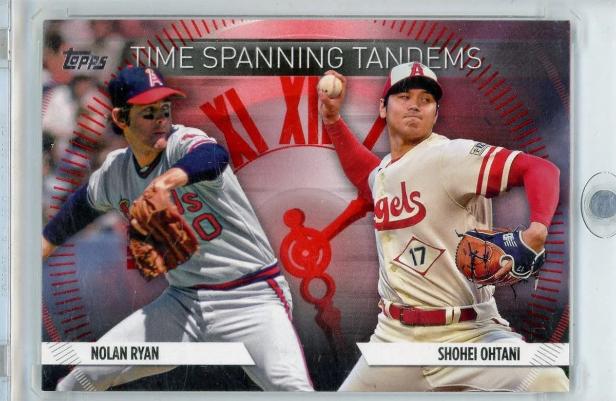 Nolan Ryan & Shohei Ohtani 2023 Topps Update Series Time Spanning Tandems #'d 7/10