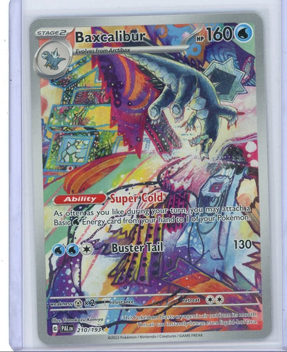 Baxcalibur Pokémon Paldea Evolved Illustration Rare #210/193