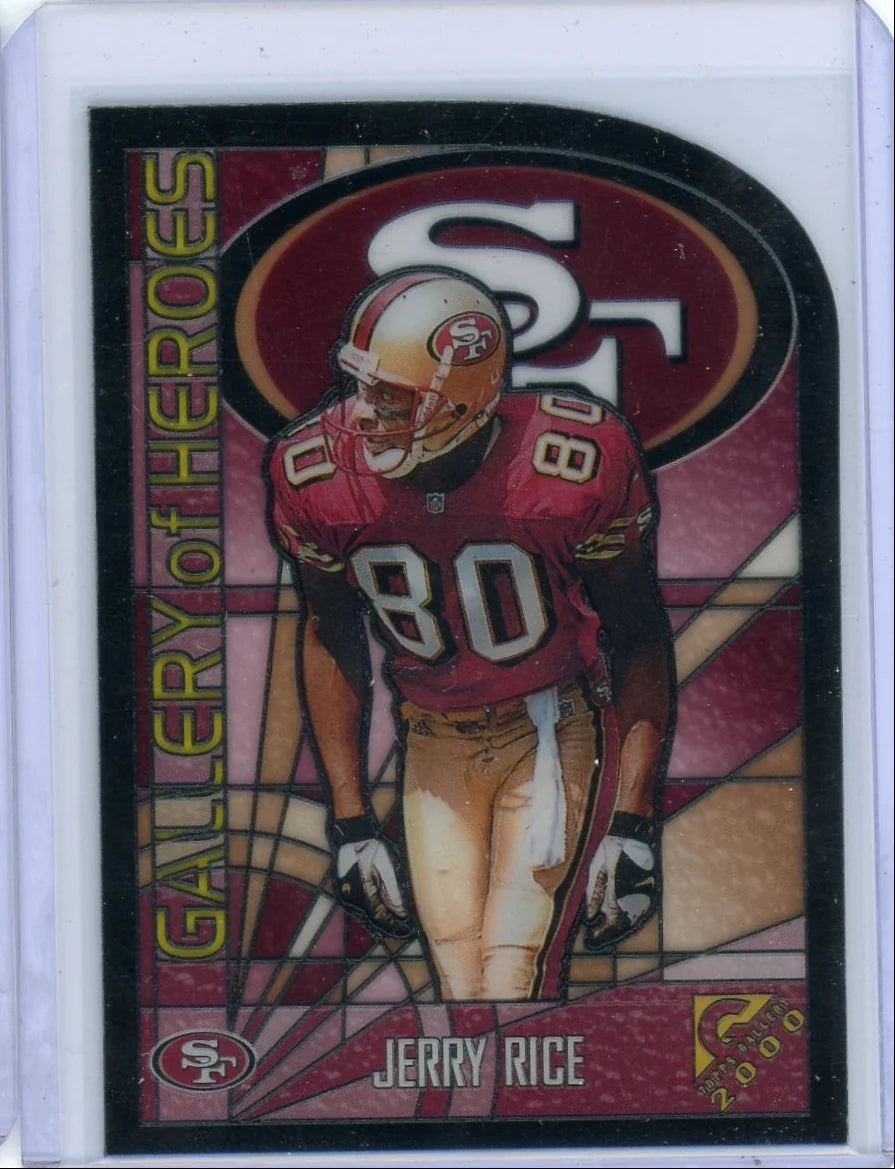 Jerry Rice 2000 Topps Gallery of Heroes die-cut