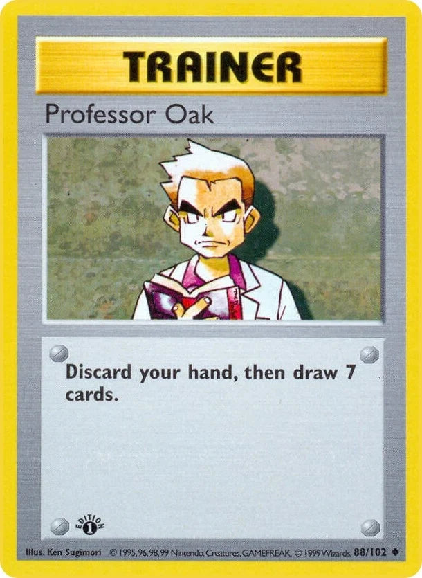 Professor Oak (088/102) (Base Set (Shadowless)) (BSS)