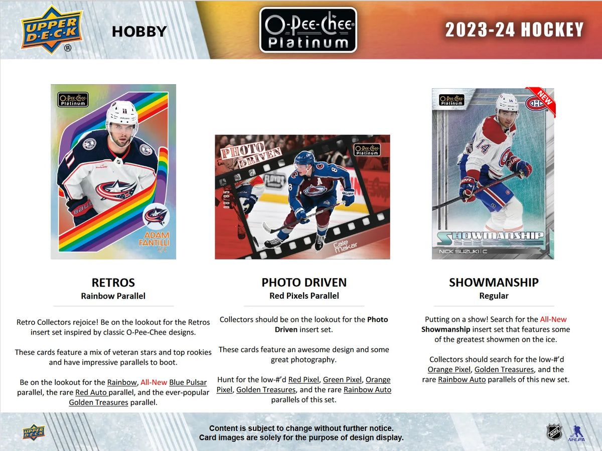 2023-24 O-Pee-Chee Platinum Hockey Hobby Box