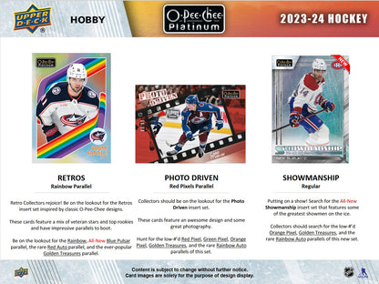 2023-24 O-Pee-Chee Platinum Hockey Hobby Box