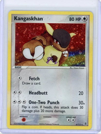 Kangaskhan 2004 Pokemon FireRed & LeafGreen holo #6/112 (minor crease)
