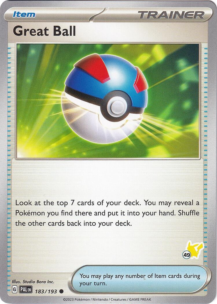 Great Ball - Pikachu 49 (183/193) (Battle Academy 2024) (BA24)