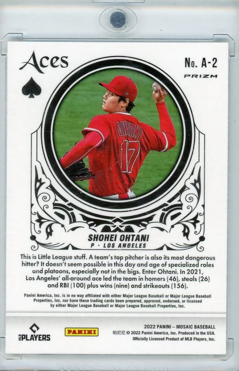 Shohei Ohtani 2022 Panini Mosaic Aces Mosaic prizm