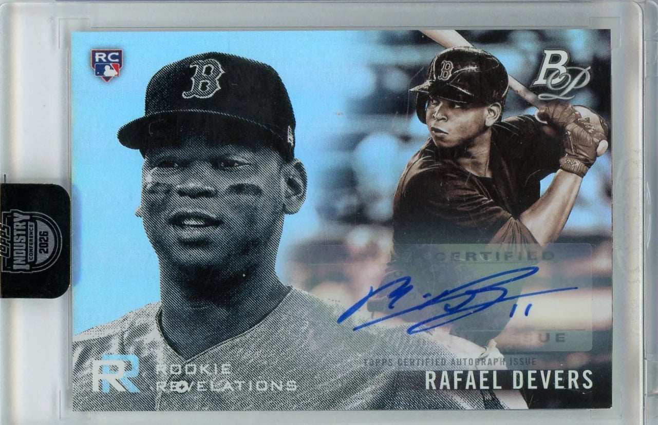 Rafael Devers 2018 Bowman Platinum Rookie Revelations Auto #'d 33/50