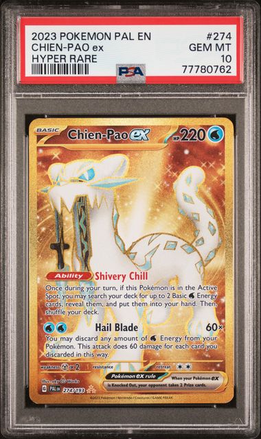 Chien-Pao ex 2023 Pokemon Paldean Fates Hyper Rare #274/193 PSA 10